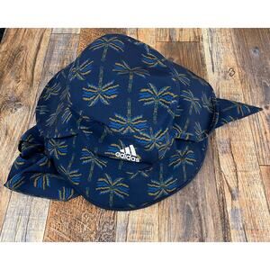 Adidas X Farm Unisex OSFM Blue Green White Polyester Spandex Premium Bucket Hat